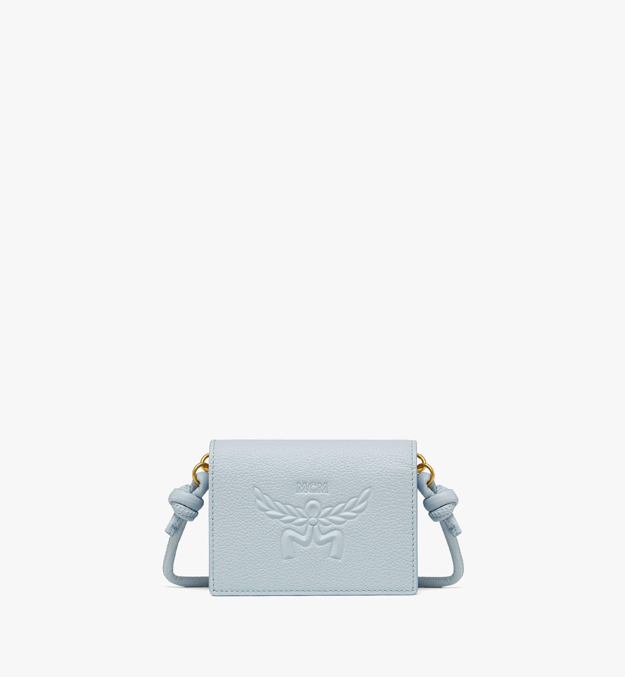 Himmel Crossbody Wallet in Embossed Logo Leather 1